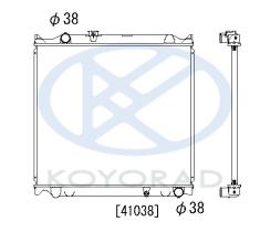 KOYO PL013174U06T - RAD. TOYOTA Hi-Lux 2.4 TD Man. 05/98-08-01