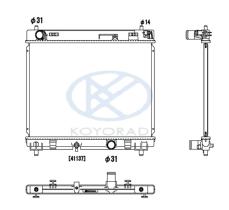 KOYO PL012005 - RAD. TOYOTA Corolla 2.0 D4d Diesel 10/01-.