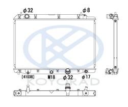 KOYO PL082586 - RAD. HONDA CIVIC VII 1.8 IVTEC  MAN. 09/05-