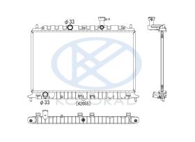 KOYO PL822456 - RAD. HYUNDAI i20 1.2 / 1.4 CVVT Man. 11/14-