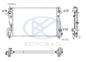 KOYO PL313200 - RAD. CHEVROLET EPICA / TOSCA 2.0 TCDI AUT. 02/06-12/11