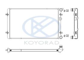 KOYO PL452880U02 - RAD. VAG A3 / Golf V / 1.9TDi man. 02/03-