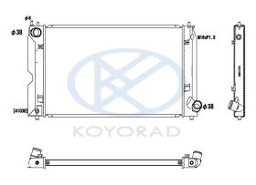 KOYO PL011991 - RAD. LEXUS RX 400H 3.3I 24V HYBRID AUT 05-