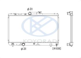 KOYO PL010285T - RAD. TOYOTA Starlet (1.3 ) man. '89-