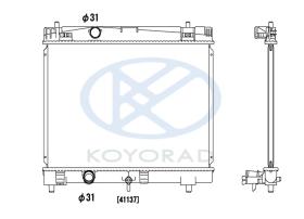 KOYO PL011954 - RAD. TOYOTA YARIS 1.4 D4D ( PROD FRANCE ) 04-.