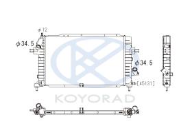 KOYO PL462641 - RAD. OPEL ASTRA H 1.6I / 1.8I MAN. 02/04-