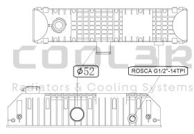 COOL3R 08MFNJ014 - TANKET SUPERIOR MAQUINARIA PERKINS ( 460 x 125 ).