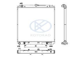 KOYO PL021964 - RAD. NISSAN Pathfinder 4WD 2.5 DCi* Man. 01/05-