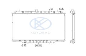 KOYO PL021501 - RAD. NISSAN PICK UP D22 ( QD32 ) 97-.