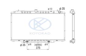 KOYO PL021506 - Rad. Nissan Patrol GR 2.8 TDiC / 3.0 TDi Man. 06/97-03/10