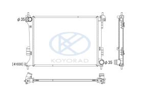 KOYO PL812575 - RAD. HYUNDAI / KIA iX35 / Sportage 2.0 CRDi Aut. 08/09-
