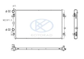 KOYO PL453429 - RAD. VAG HELP COOLER A3/OCTAVIA/LEON/GOLF VII * 04/12-