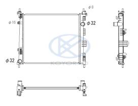 KOYO PL022899 - RAD. NISSAN Navara / Pathfinder 3.0 DCi Aut. 01/10-