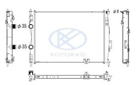 KOYO PL022175 - RAD. NISSAN X-Trail 4WD 2.0 DCi Man. 03/07-
