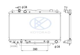 KOYO PL011204 - RAD. TOYOTA 4WD LANDCRUISER 4.2 TDI MAN. 98-