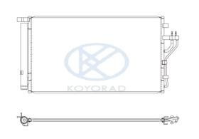 KOYO CD810653 - COND. HYUNDAI / KIA IX35 / SPORTAGE 1.7 / 2.0 CRDI 08/09-
