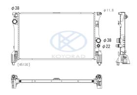 KOYO PL413322 - RAD. MERCEDES CLS/E/GLC/SL/S SERIES PETR. / DSL. M/A 01/12-