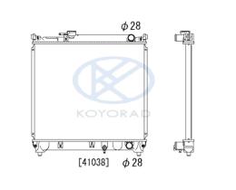 KOYO PA100388 - RAD. HONDA PRELUDE 2.0 AUT. '88-'90