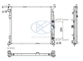 KOYO PL413055 - RAD. MERCEDES CLS / C / E / SLK Pertol / CDi Aut 01/07-