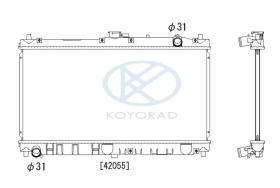 KOYO PL060650 - RAD. MAZDA 323 MAN. '89-