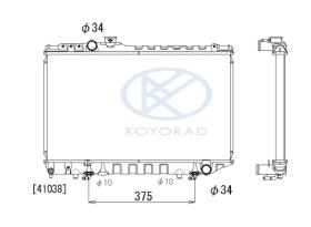 KOYO PA010208 - RAD. TOYOTA COROLLA (1.6 GTI ) MAN. '87-'92