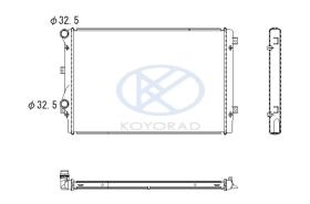 KOYO PL452940 - RAD. GRUPO VAG - A3 / Octavia / Golf IV Models M/A 07/96-.