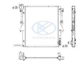 KOYO PL033320 - RAD. Mitsub / psa Lancer 1.8i / C4 / 4008 1.6i / 2.0i 05/10-