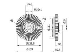 MAHLE CFC46000S - EMBRAG. CENTRIF. MERCEDES CLASE E (W210) E 320 CDI (99-03)