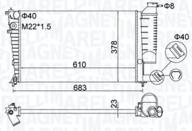 MAGNETI MARELLI BM1895 - RAD. OPEL CORSA D 1.0 / 1.2 (06-14)