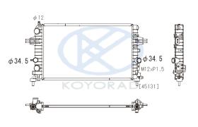 KOYO PL462620 - RAD. OPEL MERIVA 1.7 CDTI 04/03-