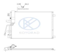 KOYO CD020463 - COND. NISSAN Qashqai 1.5 Dci 10/06-.