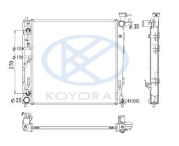 KOYO PL812556 - RAD. ISUZU D-MAX 4WD 2.4I*10/02-. AUT