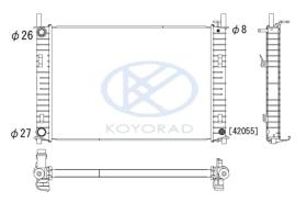 KOYO PL061855U02 - RAD. FORD FOCUS C-MAX 1.6 I + A/C 10/03-
