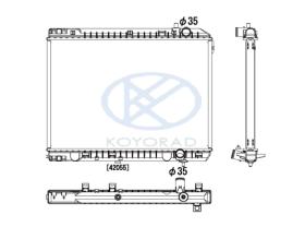 KOYO PL822549R - RAD. KIA Rio 1.4 i / 1.6 i Man. 03/05-.