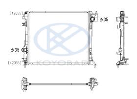 KOYO PL023499 - RAD. NISSAN CABSTAR F24M / MAXITY 2.5 DCi Man. 09/06-