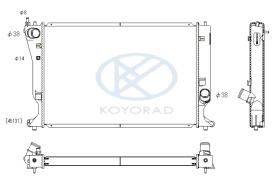 KOYO PL012118 - RAD. TOYOTA HI-LUX 2.5 D4D * MAN. 08/05-