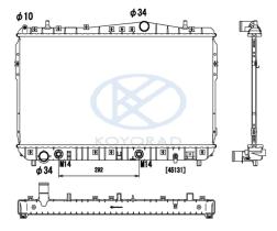 KOYO PL101899 - RAD. SUZUKI Jimny 1.3 i man. 08/98-