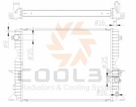 COOL3R 104307081 - RAD. KIA RIO (16-) - STONIC (17-)  1.2 / 1.4