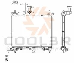 COOL3R 104003082 - RAD. ISUZU D-Max 3.0 TD (02-12) AUT.