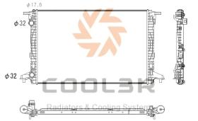 COOL3R 1013D2083 - RAD. GRUPO VAG. ( A3 , LEON , OCTAVIA , GOLF VII ) (12-)