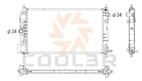 COOL3R 102508081 - RAD. CHEVROLET LACETTI / NUBIRA 1.6 - 1.8 AUT.