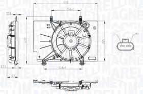 MAGNETI MARELLI MTC734AX - ELECTRO. VENT. CITROEN C3