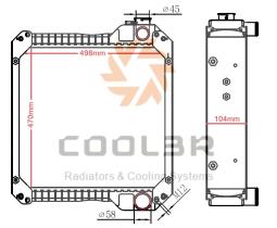 COOL3R 1483010 - RAD. JCB / TEREX.