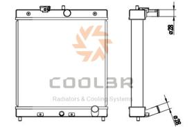 COOL3R 1417234 - RAD. HONDA CIVIC IV 1.6 16v (87-91) AUT.