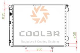 COOL3R 1440032 - RAD. MERCEDES-BENZ W123 AUT. (76-) ( VARIOS MOD. )