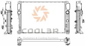 COOL3R 1440146 - RAD. MERCEDES VITO W638 ( CAJA CAMBIO MANUAL ).