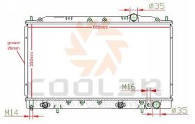 COOL3R 1414043 - RAD. MITSUBISHI GALANT VII ( 92-96 )