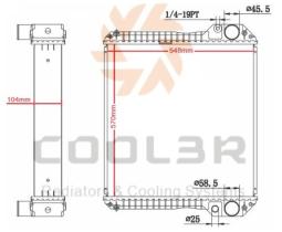 COOL3R 1483047 - RAD. MAQUINARIA HYTACHI EX200-3 / ZX200.3 /  210.3