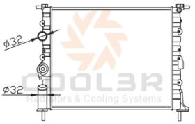 COOL3R 14430003 - RAD. OPEL CORSA E (X15) 1.4 / 1.6 ADAM (M13) 1.4 (14-19)