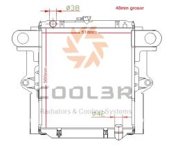 COOL3R 1412461 - RAD. FORKLIFT TOYOTA 3FD30 AT